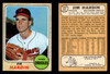 1968 Topps Jim Hardin #222 Baltimore Orioles VG-EX front and back of card