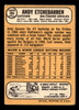 1968 Topps Andy Etchebarren #204 Baltimore Orioles VG-EX back of card