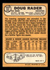 1968 Topps Doug Rader #332 Houston Astros VG-EX back of card
