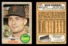 1968 Topps Ron Herbel #333 San Francisco Giants Low Grade - Creases front and back of card