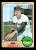 1968 Topps Bill Henry #239 San Francisco Giants Low Grade - Creases front of card