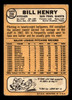 1968 Topps Bill Henry #239 San Francisco Giants Low Grade - Creases back of card