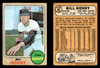 1968 Topps Bill Henry #239 San Francisco Giants Low Grade - Creases front and back of card