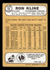 1968 Topps Ron Kline #446 Pittsburgh Pirates VG-EX back of card