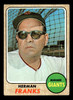 1968 Topps Herman Franks #267 San Francisco Giants VG-EX front of card