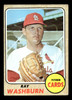 1968 Topps Ray Washburn #388 St. Louis Cardinals VG-EX front of card