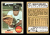 1968 Topps Mike Hegan #402 New York Yankees VG-EX front and back of card