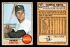 1968 Topps Charley Smith #596 New York Yankees VG-EX front and back of card