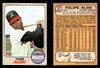1968 Topps Felipe Alou #55 Atlanta Braves VG-EX front and back of card