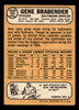 1968 Topps Gene Brabender #163 Baltimore Orioles VG-EX back of card