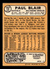 1968 Topps Paul Blair #135 Baltimore Orioles VG-EX back of card