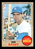 1968 Topps Bob Bailey #580 Los Angeles Dodgers VG-EX front of card