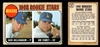 1968 Topps Jack Billingham / Jim Fairey #228 Dodgers Rookies RC VG-EX front and back of card