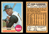 1968 Topps Donn Clendenon #344 Pittsburgh Pirates VG-EX front and back of card