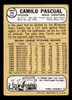 1968 Topps Camilo Pascual #395 Washington Senators VG-EX back of card