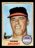 1968 Topps George Brunet #347 California Angels VG-EX front of card