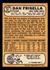 1968 Topps Danny Frisella #191 New York Mets Low Grade - Creases back of card