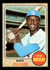 1968 Topps Nate Oliver #124 Los Angeles Dodgers VG-EX front of card