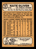 1968 Topps Nate Oliver #124 Los Angeles Dodgers VG-EX back of card