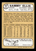 1968 Topps Sammy Ellis #453 California Angels VG-EX back of card