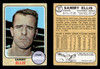 1968 Topps Sammy Ellis #453 California Angels VG-EX front and back of card