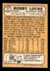 1968 Topps Bobby Locke #24 California Angels VG-EX back of card