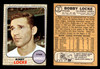 1968 Topps Bobby Locke #24 California Angels VG-EX front and back of card
