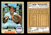 1968 Topps Buck Rodgers #433 California Angels VG-EX front and back of card