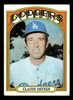 1972 Topps Claude Osteen #297 Los Angeles Dodgers VG-EX front of card