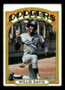 1972 Topps Willie Davis #390 Los Angeles Dodgers VG-EX — Example B front of card