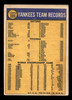 1969 Topps New York Yankees #399 Team Card VG back of card