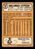 1968 Topps Orlando Cepeda #200 St. Louis Cardinals HOF VG-EX back of card