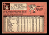 1969 Topps Ron Taylor #72 New York Mets VG-EX — Example B back of card