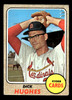1968 Topps Dick Hughes #253 St. Louis Cardinals VG front of card