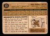 1960 Topps Dave Philley #52 Philadelphia Phillies VG back of card