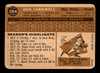 1960 Topps Don Cardwell #384 Philadelphia Phillies VG back of card