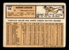 1963 Topps Norm Larker #536 Milwaukee Braves High Number VG back of card