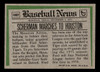 1974 Topps Traded Fred Scherman #186T Houston Astros VG-EX back of card