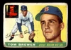 1955 Topps Tom Brewer #83 Boston Red Sox VG front of card