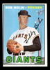 1967 Topps Bob Bolin #252 San Francisco Giants No White Streak Good - Front