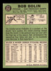 1967 Topps Bob Bolin #252 San Francisco Giants No White Streak Good - Back
