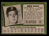 1971 Topps Mike Nagy #363 Boston Red Sox Poor - Back