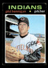 1971 Topps Phil Hennigan #211 Cleveland Indians RC Low Grade - Creases - Front
