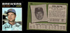 1971 Topps Bob Meyer #456 Milwaukee Brewers Low Grade - Creases - Front and Back