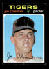 1971 Topps Joe Coleman #403 Detroit Tigers Poor - Front