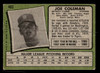 1971 Topps Joe Coleman #403 Detroit Tigers Poor - Back