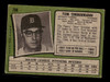 1971 Topps Tom Timmermann #296 Detroit Tigers Low Grade - Creases - Back