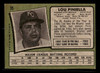 1971 Topps Lou Piniella #35 Kansas City Royals Good - Back