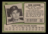 1971 Topps Bob Locker #356 Oakland Athletics Low Grade - Creases - Back