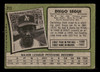 1971 Topps Diego Segui #215 Oakland Athletics Low Grade - Creases - Back